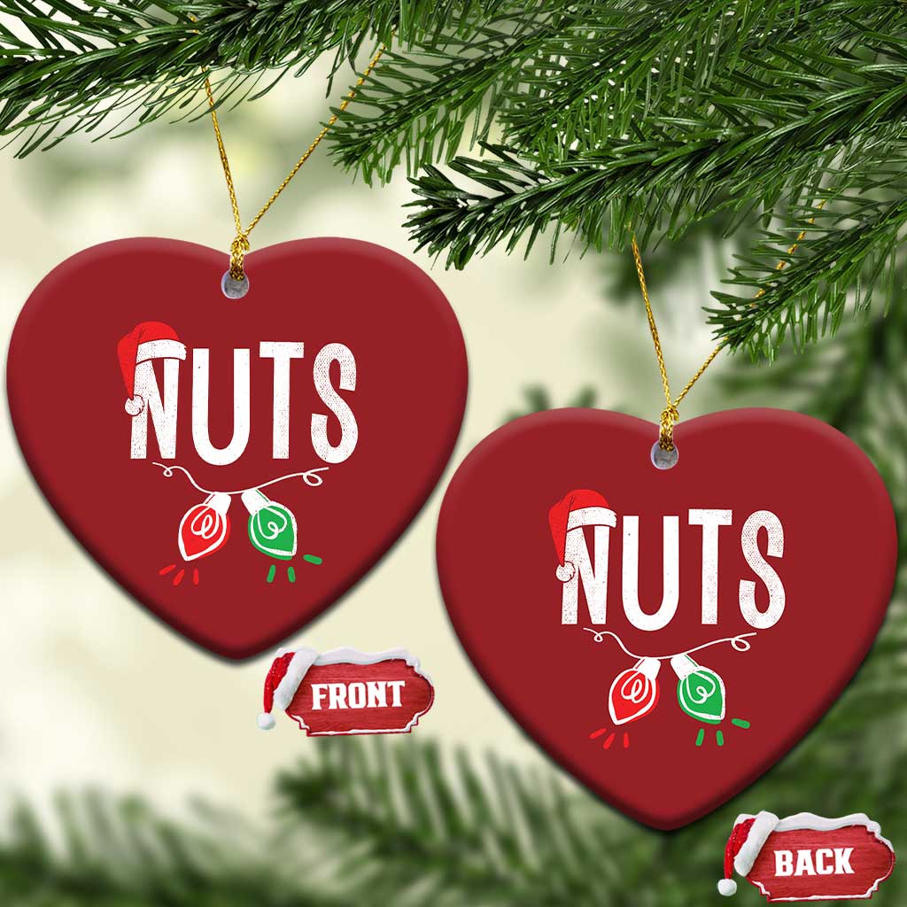 Xmas Matching Couple Christmas Ornament Chestnuts Xmas Funny Nuts TS02