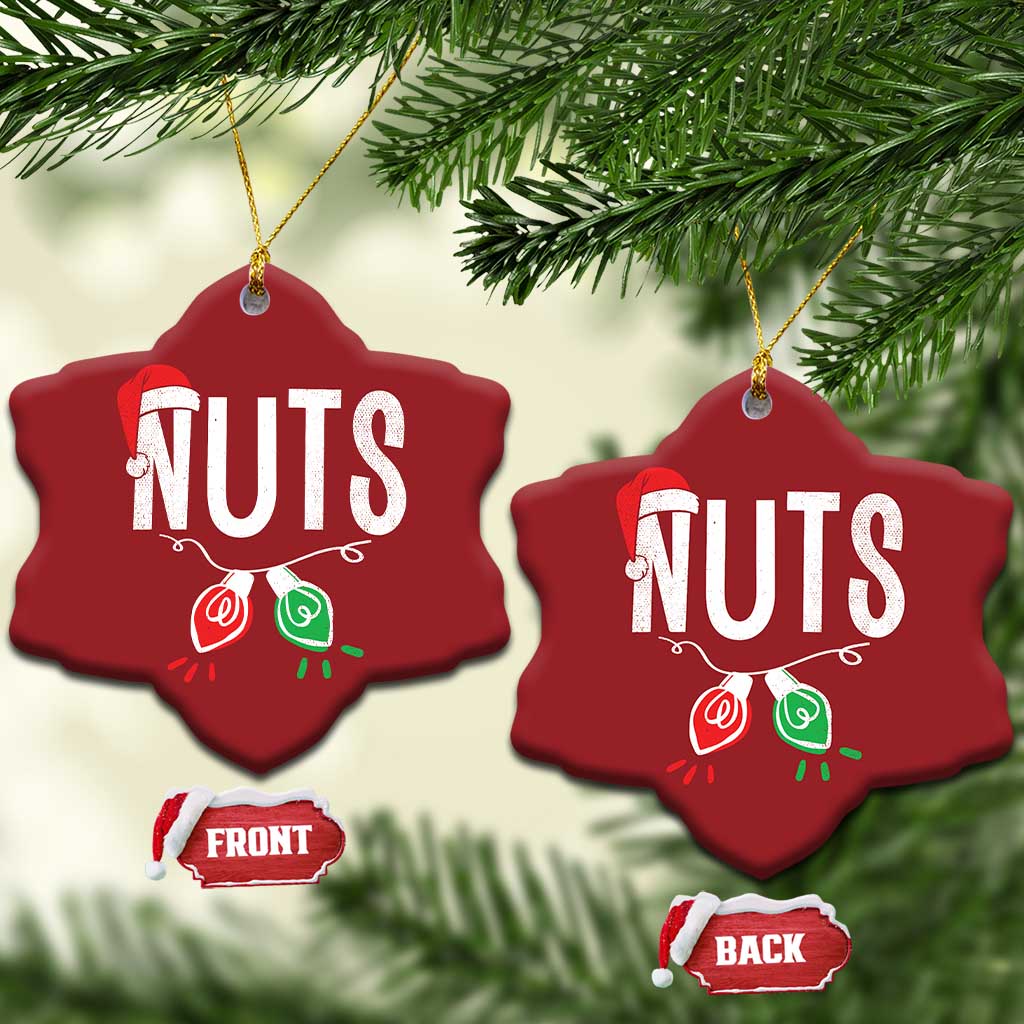Xmas Matching Couple Christmas Ornament Chestnuts Xmas Funny Nuts TS02