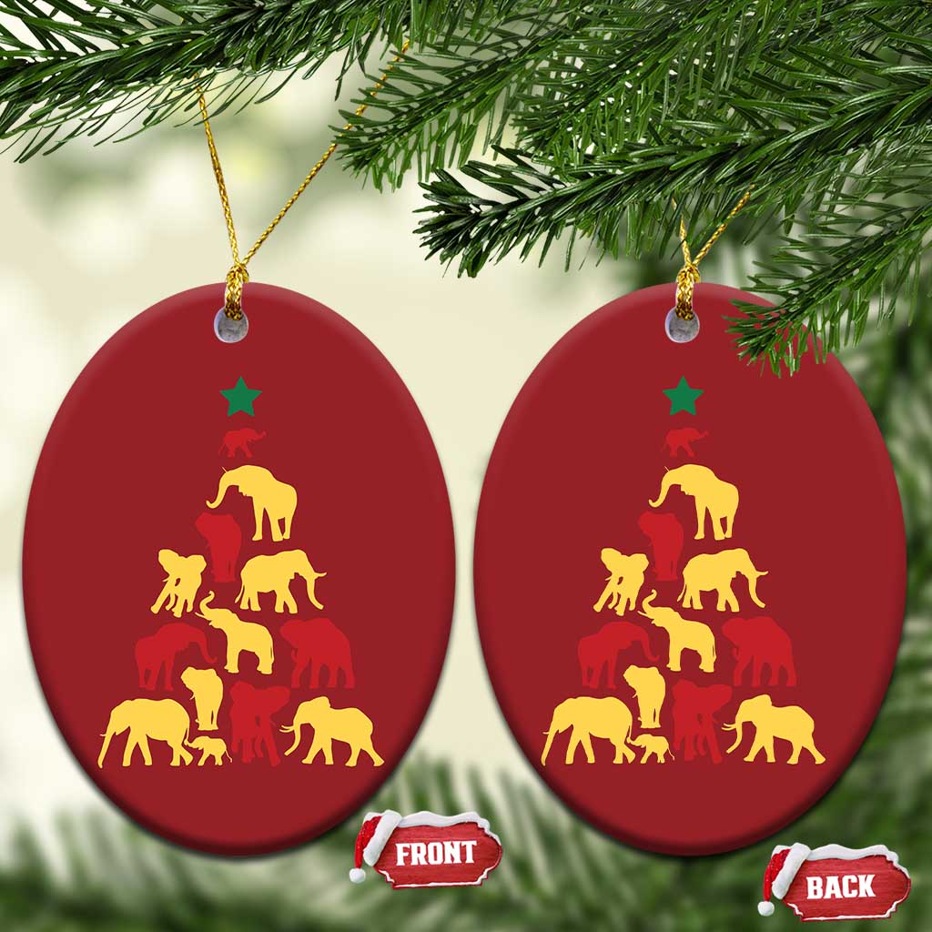 South Africa Elephant Xmas Tree Christmas Ornament Safari Animals Xmas TS02