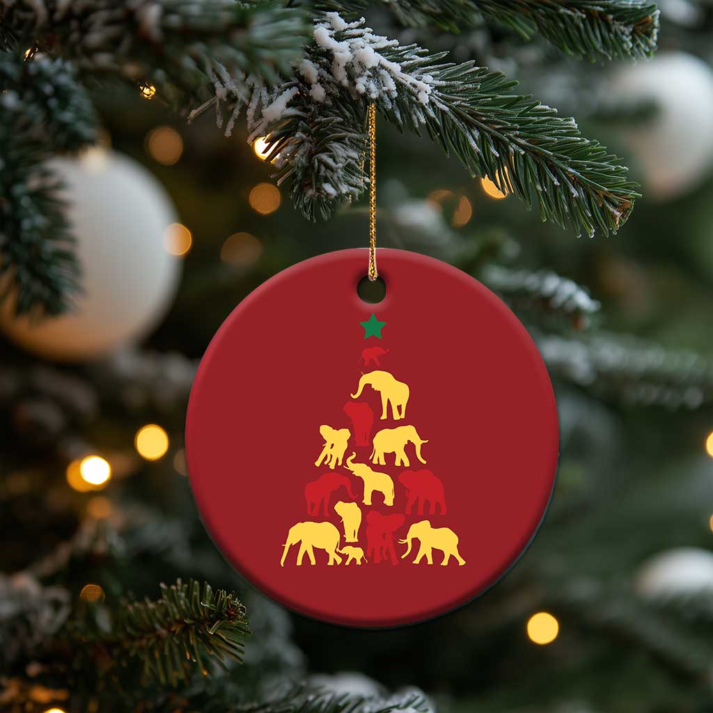 South Africa Elephant Xmas Tree Christmas Ornament Safari Animals Xmas TS02