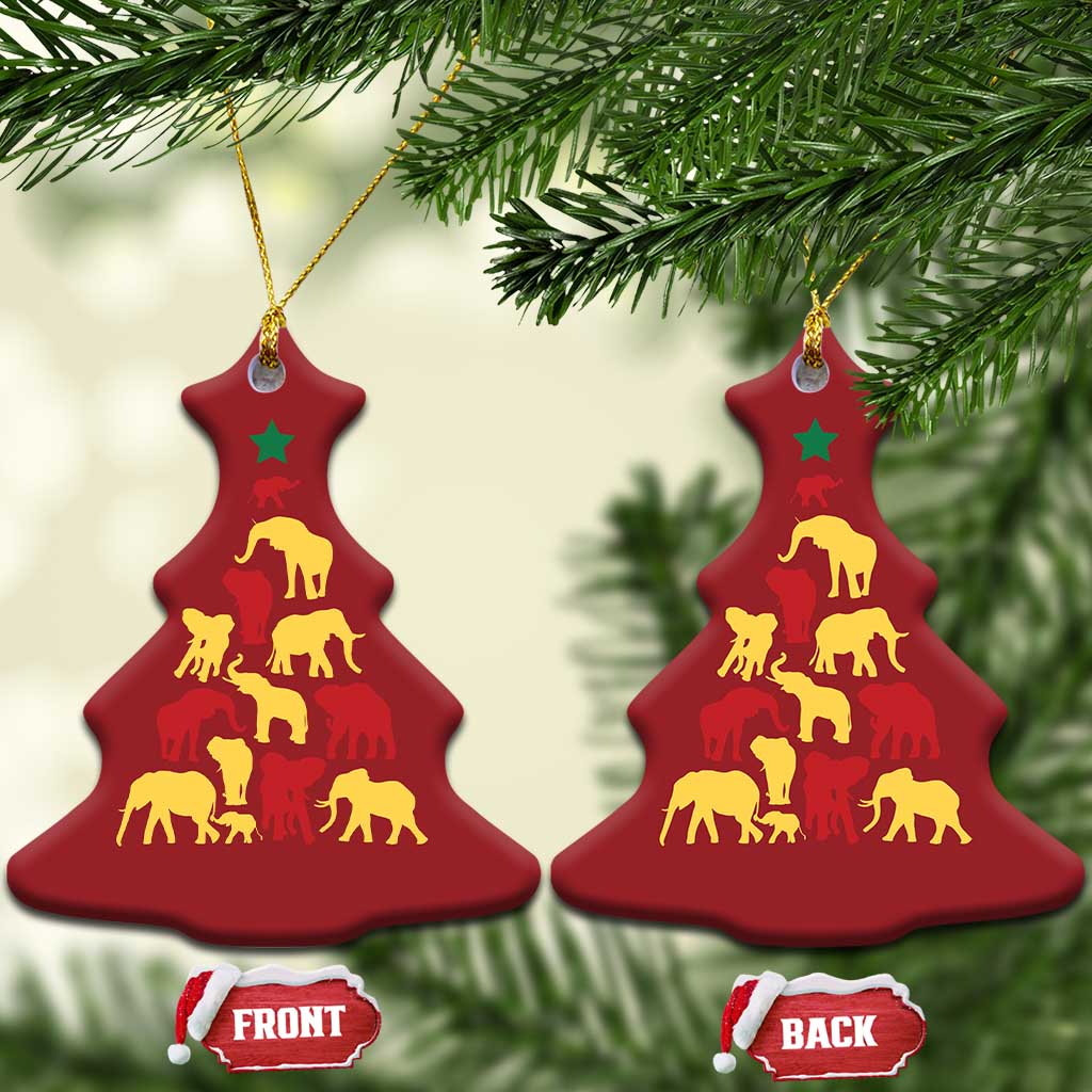 South Africa Elephant Xmas Tree Christmas Ornament Safari Animals Xmas TS02