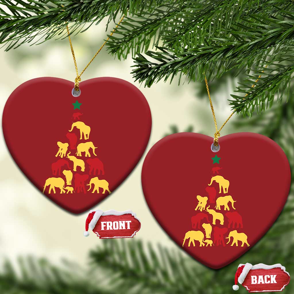 South Africa Elephant Xmas Tree Christmas Ornament Safari Animals Xmas TS02