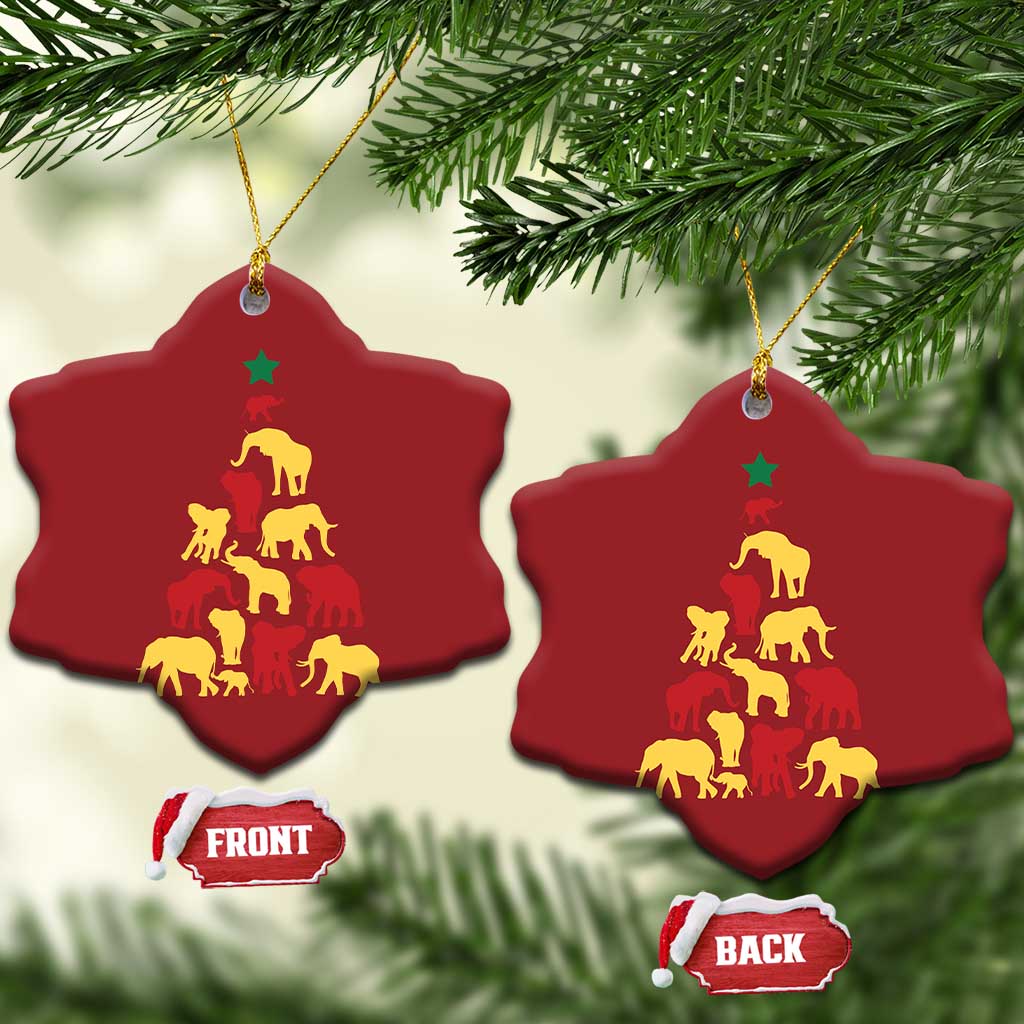 South Africa Elephant Xmas Tree Christmas Ornament Safari Animals Xmas TS02