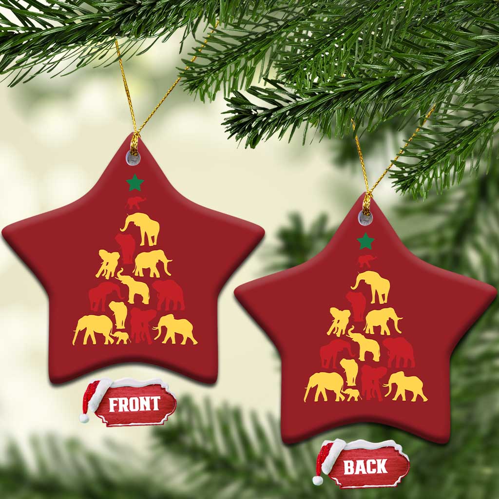 South Africa Elephant Xmas Tree Christmas Ornament Safari Animals Xmas TS02