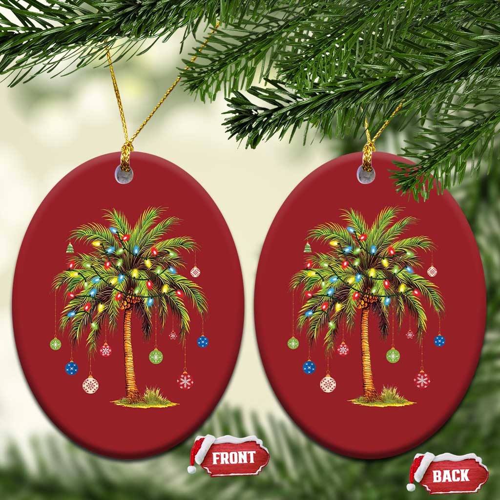 Xmas Palm Tree Lights Christmas Ornament Tropical Hawaiian Holidays TS02