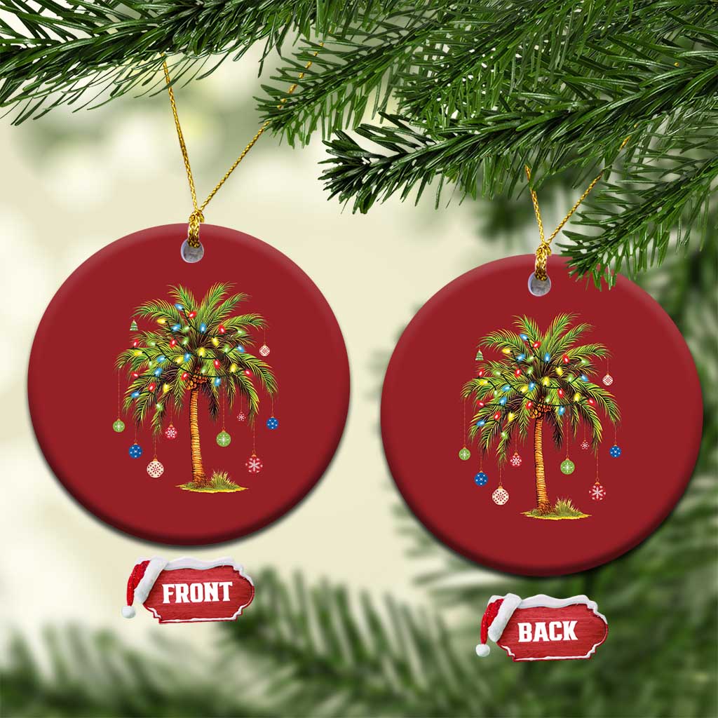 Xmas Palm Tree Lights Christmas Ornament Tropical Hawaiian Holidays TS02