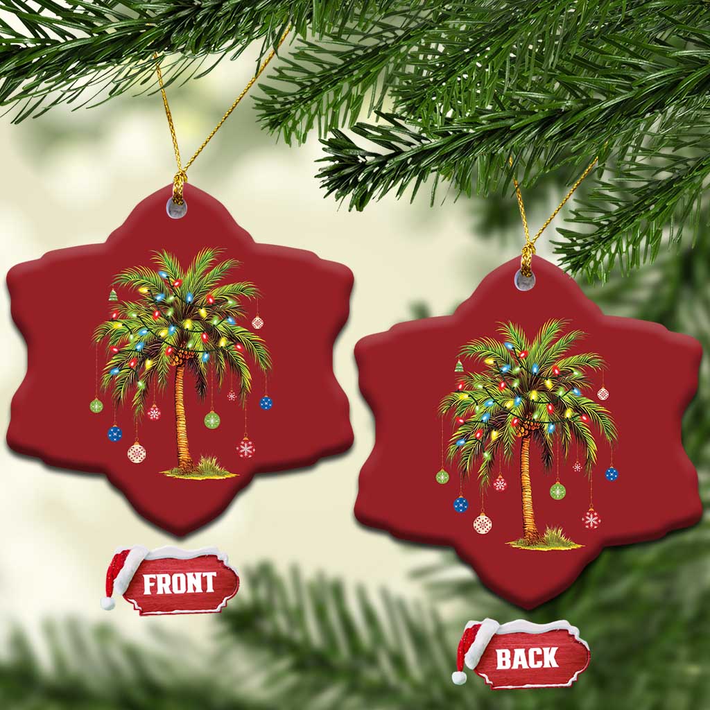 Xmas Palm Tree Lights Christmas Ornament Tropical Hawaiian Holidays TS02