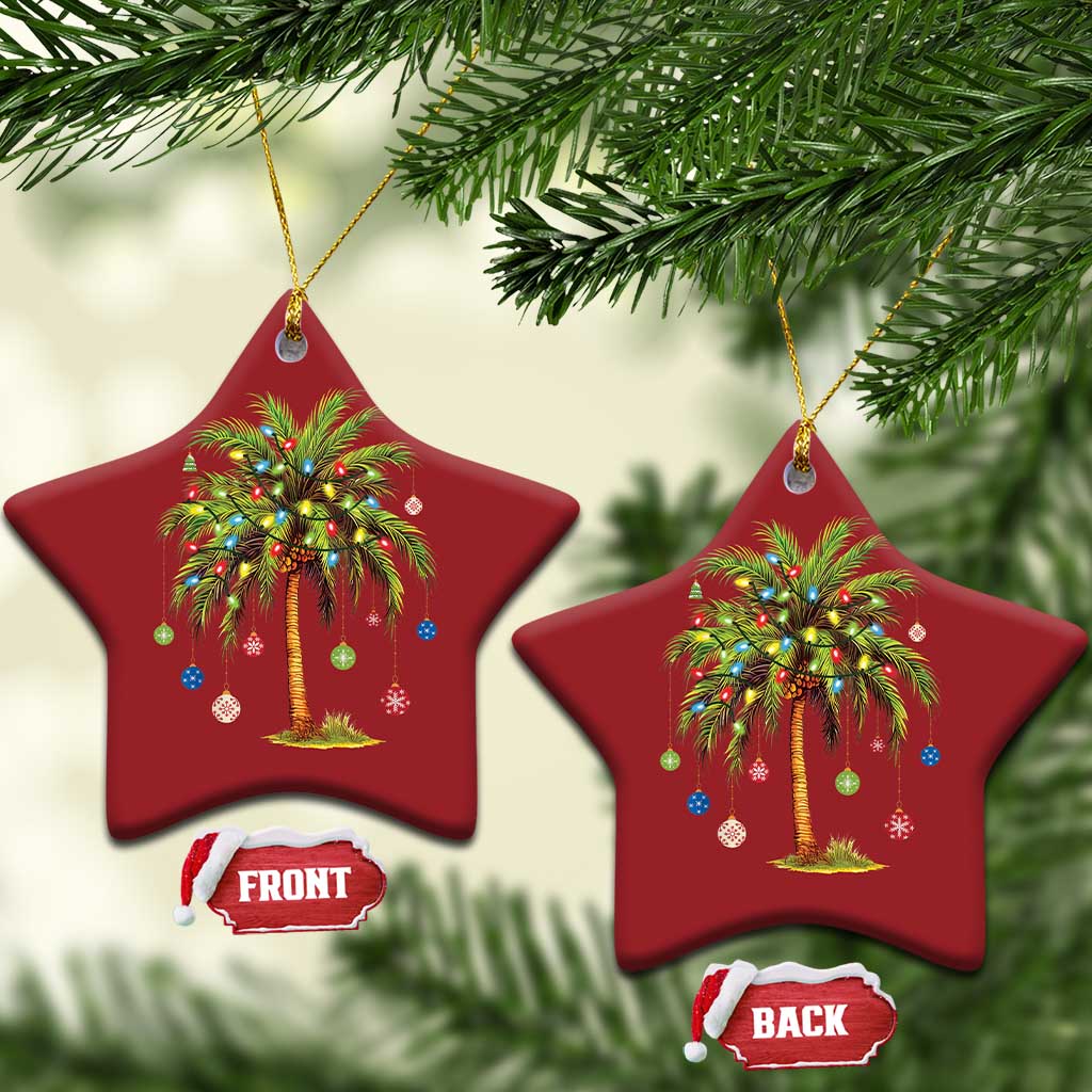 Xmas Palm Tree Lights Christmas Ornament Tropical Hawaiian Holidays TS02