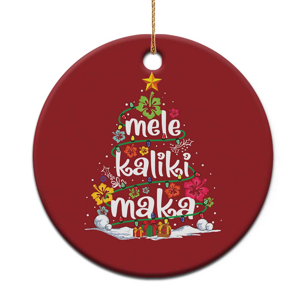 Tropical Hawaiian Xmas Christmas Ornament Mele Kalikimaka Palm Tree Xmas in Hawaii TS02