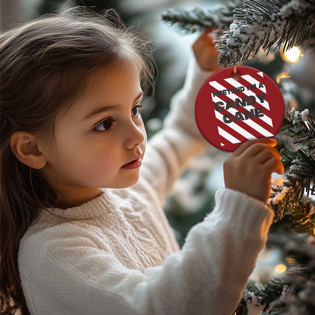 Funny Xmas Costume Christmas Ornament Pretend I'm A Candy Cane TS02