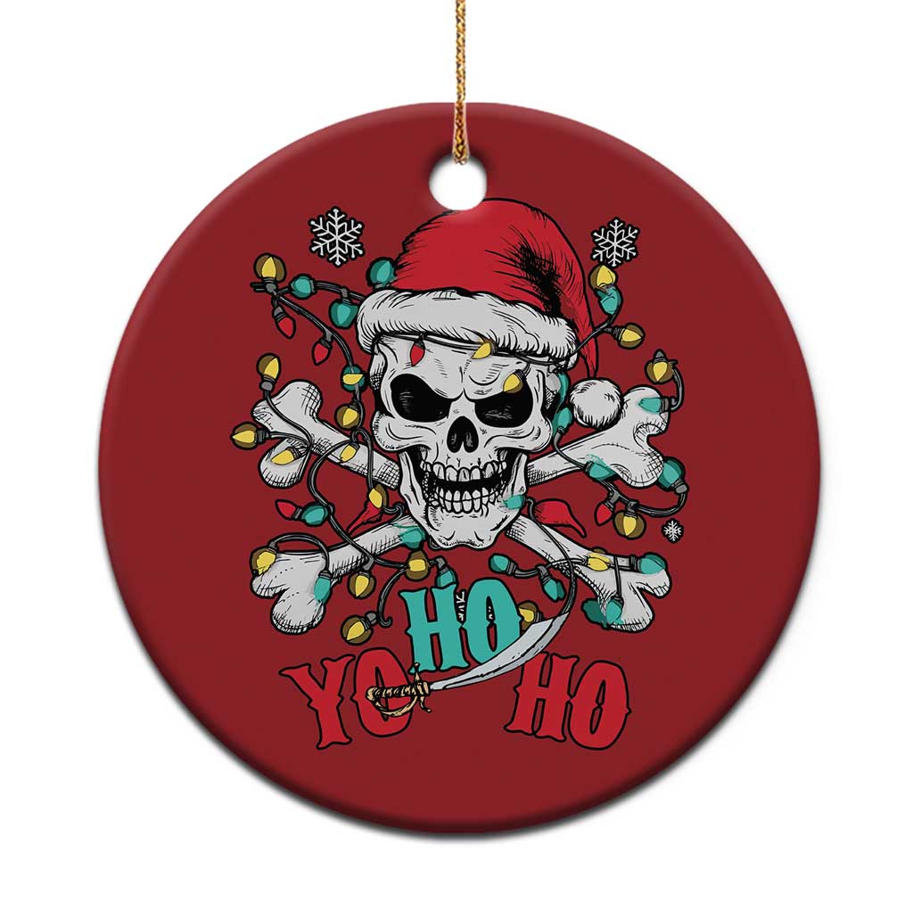 Xmas Pirate Skull Christmas Ornament Yo Ho Ho Boat Cruise Xmas Crossbones TS02