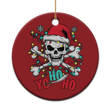 Xmas Pirate Skull Christmas Ornament Yo Ho Ho Boat Cruise Xmas Crossbones TS02