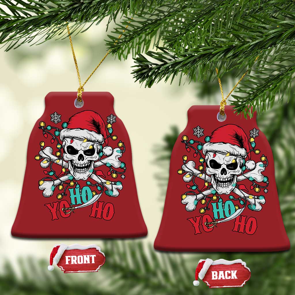 Xmas Pirate Skull Christmas Ornament Yo Ho Ho Boat Cruise Xmas Crossbones TS02