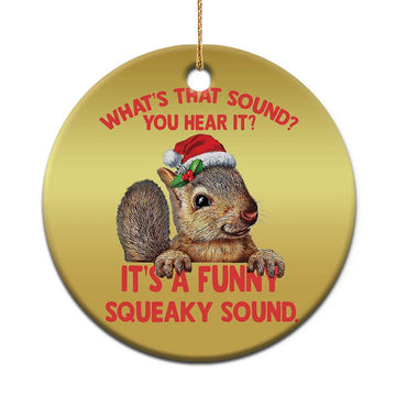 Xmas Squirrel Christmas Ornament It's A Funny Squeaky Sound Xmas Things TS02