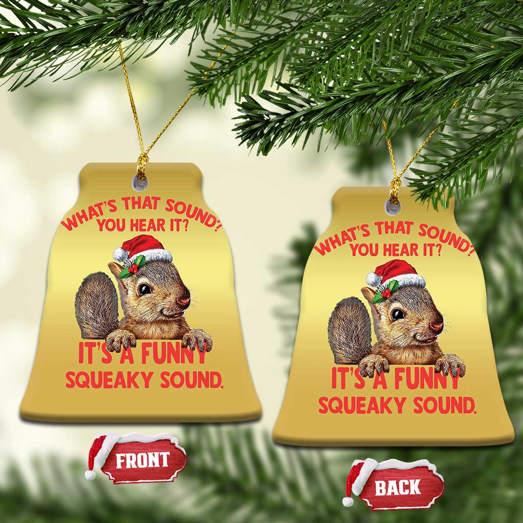 Xmas Squirrel Christmas Ornament It's A Funny Squeaky Sound Xmas Things TS02