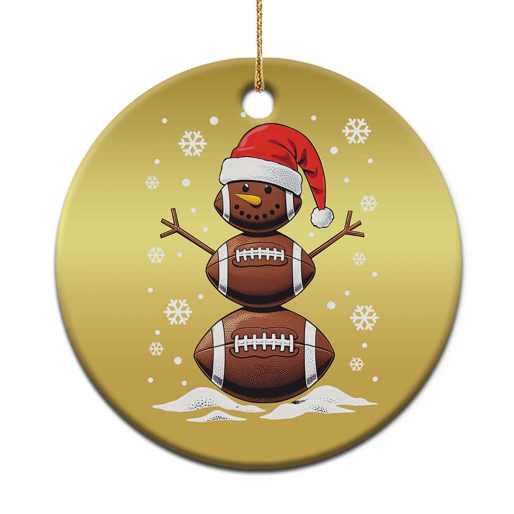 Xmas Football Christmas Ornament Rugby Snowman Xmas Festive Holiday Sports TS02