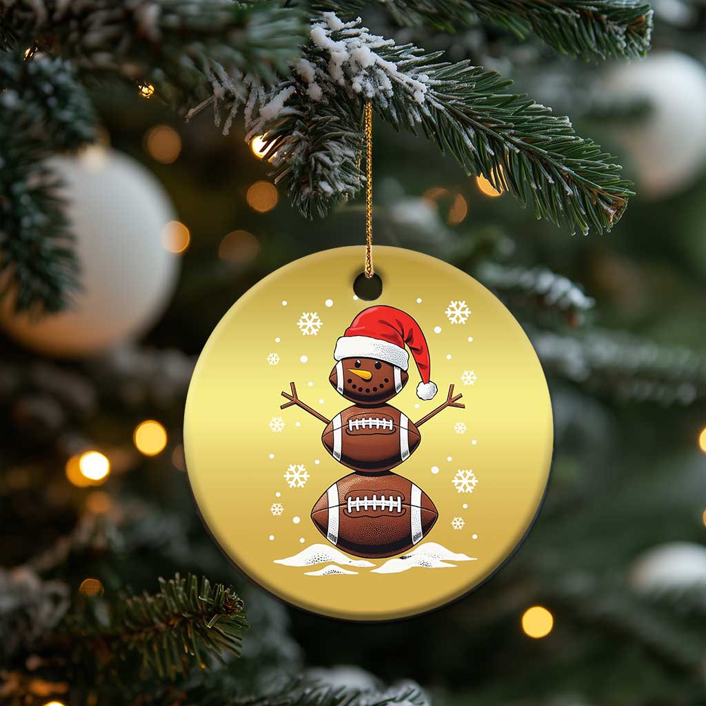 Xmas Football Christmas Ornament Rugby Snowman Xmas Festive Holiday Sports TS02