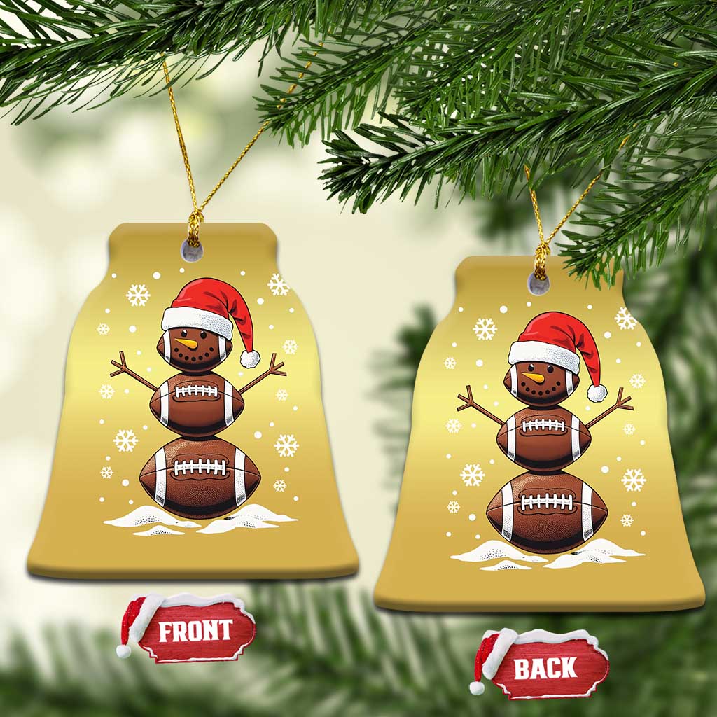 Xmas Football Christmas Ornament Rugby Snowman Xmas Festive Holiday Sports TS02