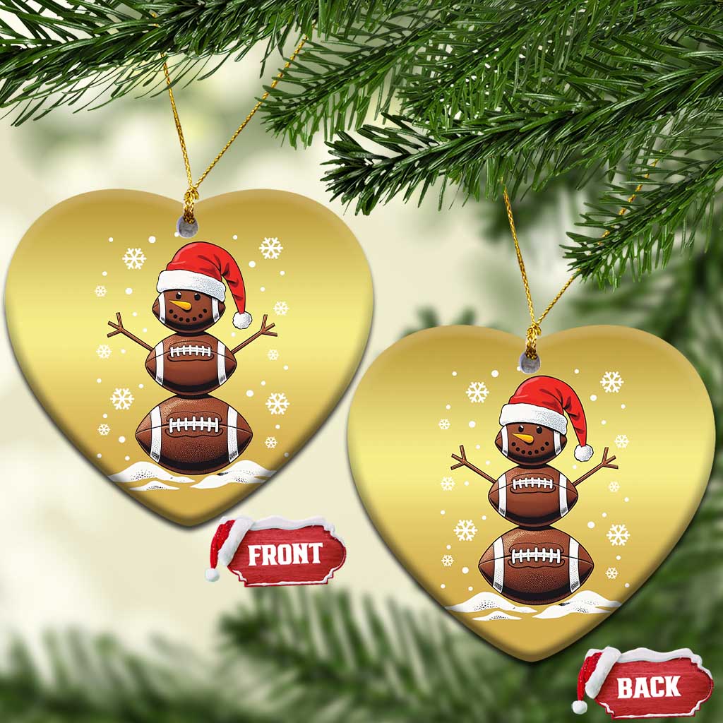 Xmas Football Christmas Ornament Rugby Snowman Xmas Festive Holiday Sports TS02