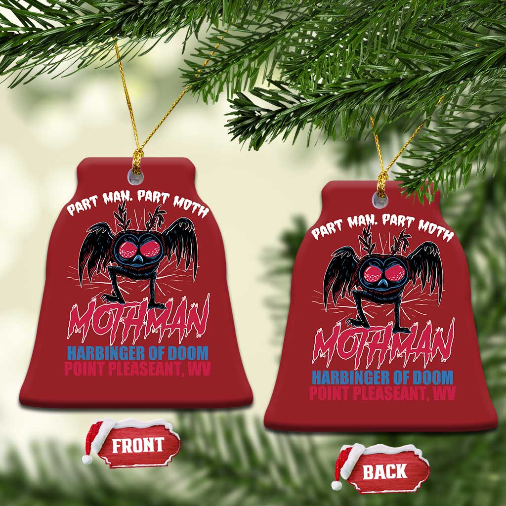 Funny Mothman Christmas Ornament Part Man Part Moth Harbinger Of Doom Point Pleasent WV TS02