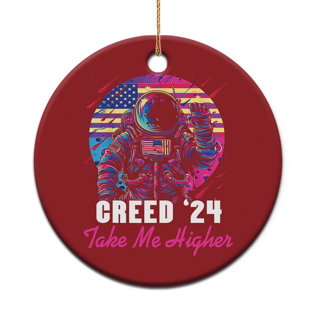 Creed '24 Take Me Higher Christmas Ornament American Astronaut Election 2024 TS02