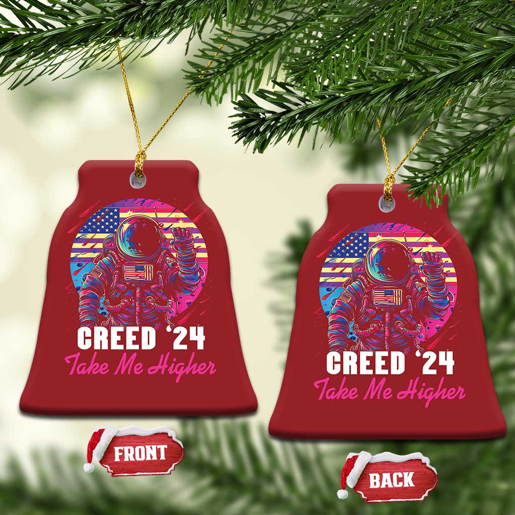 Creed '24 Take Me Higher Christmas Ornament American Astronaut Election 2024 TS02