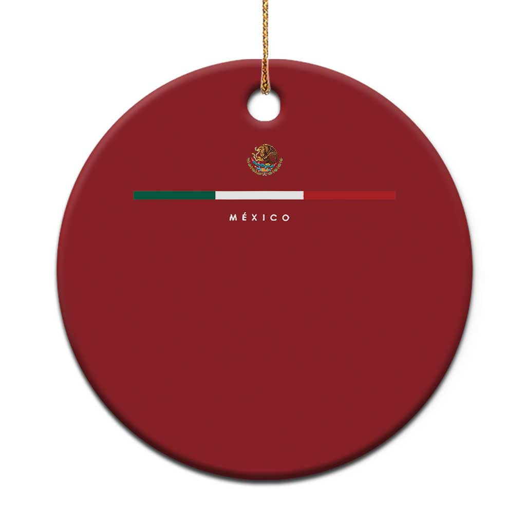 Mexico Pride Christmas Ornament Mexican Flag Independence Day Hispanic Heritage Minimalism TS02
