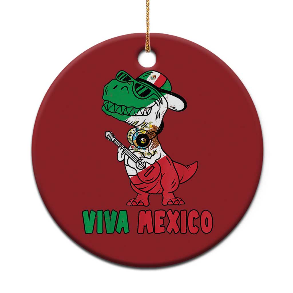 Viva Mexico Christmas Ornament Funny Mexican Dance Dinosaur Hispanic Heritage TS02