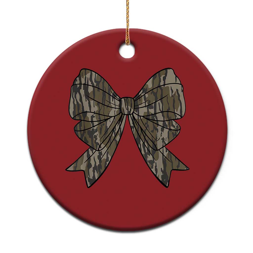 Camo Coquette Bow Duck Hunting Christmas Ornament Retro Camouflage TS02