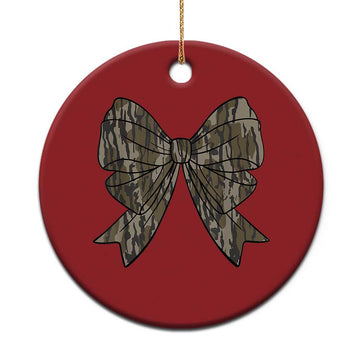 Camo Coquette Bow Duck Hunting Christmas Ornament Retro Camouflage TS02