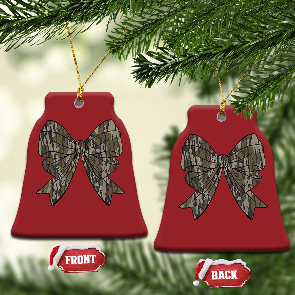 Camo Coquette Bow Duck Hunting Christmas Ornament Retro Camouflage TS02