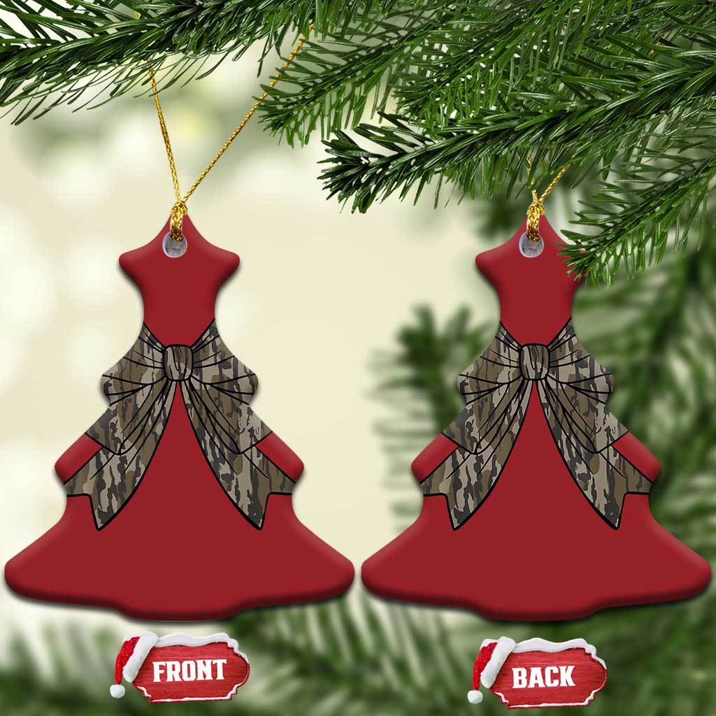 Camo Coquette Bow Duck Hunting Christmas Ornament Retro Camouflage TS02
