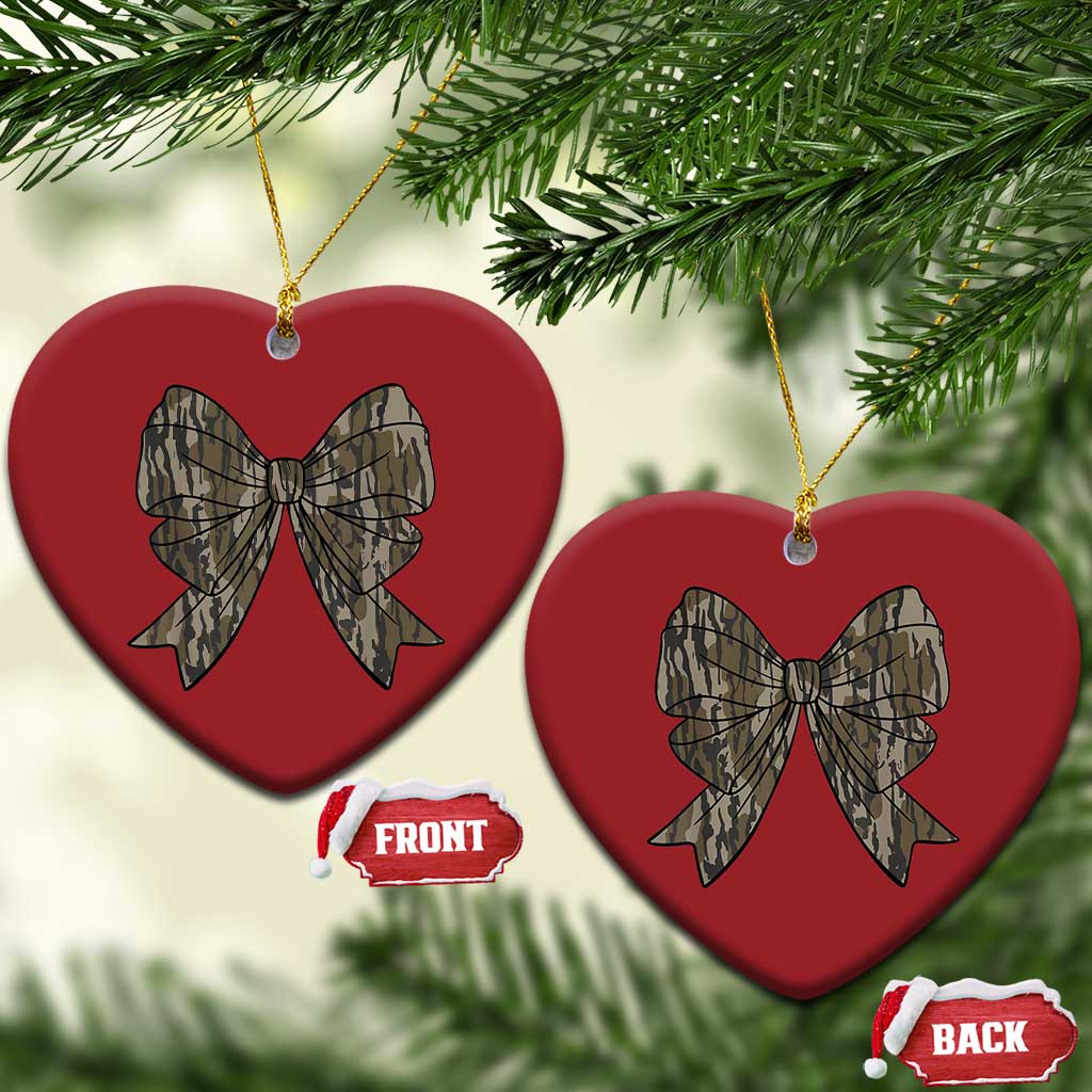 Camo Coquette Bow Duck Hunting Christmas Ornament Retro Camouflage TS02