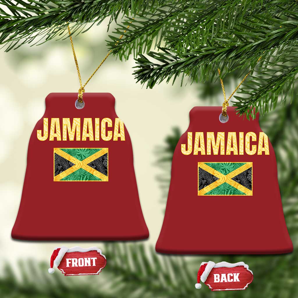 Retro Jamaica Christmas Ornament Tropical Jamaican Flag TS02