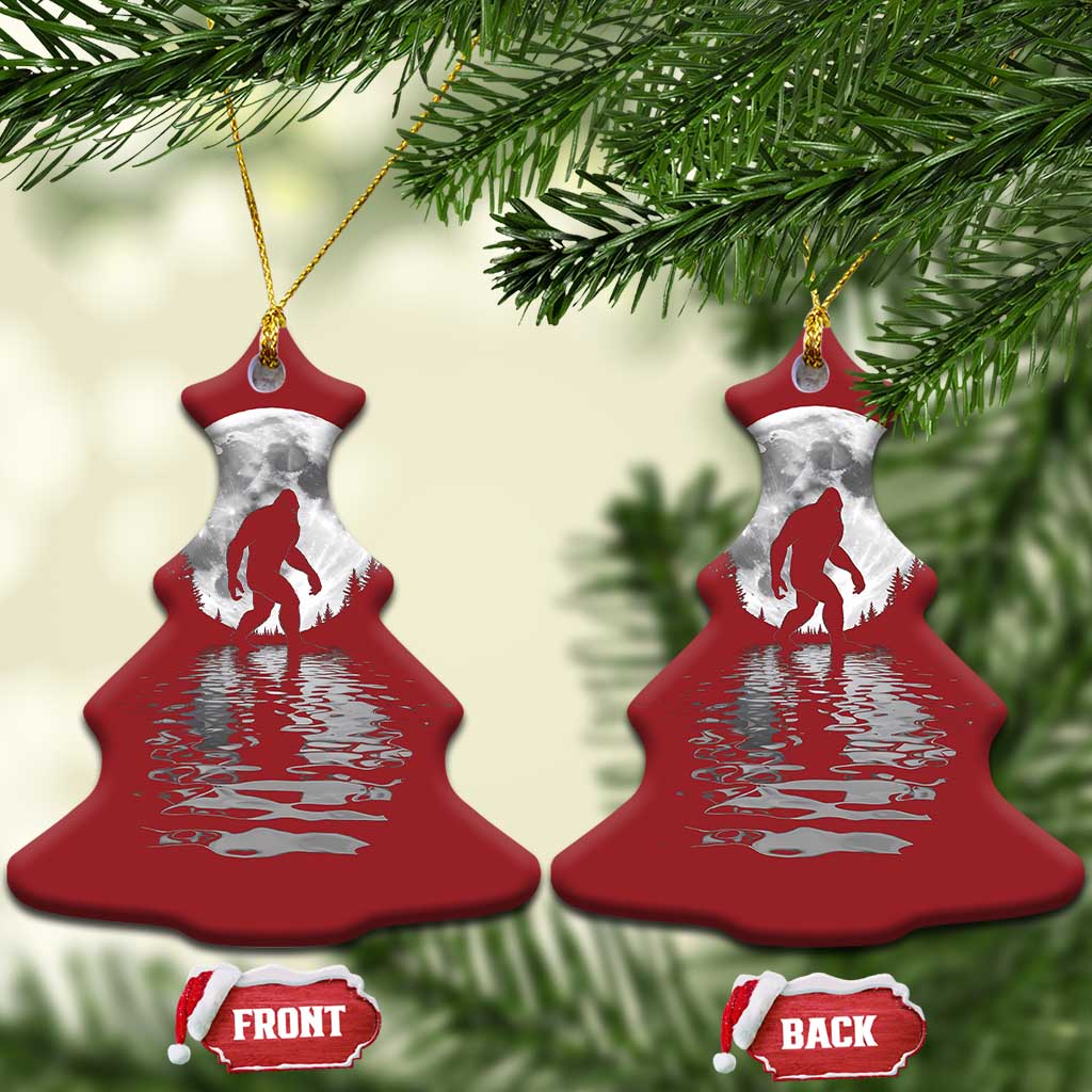 Bigfoot Christmas Ornament Sasquatch Under The Moon Cryptid TS02