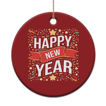 Happy New Year 2025 Christmas Ornament Confetti Fireworks Party Supplies Family Matching TS02