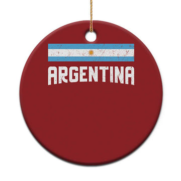 Argentina Christmas Ornament ARG Throwback Retro Vintage Argentine Flag TS02