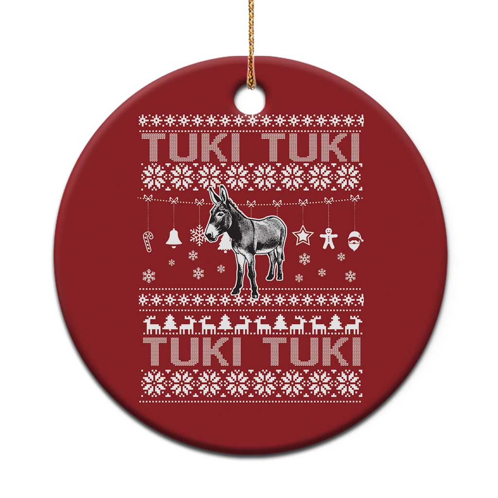 Latin American Xmas Christmas Ornament Tuki Tuki Mi Burrito Latino Ugly Christmas TS02