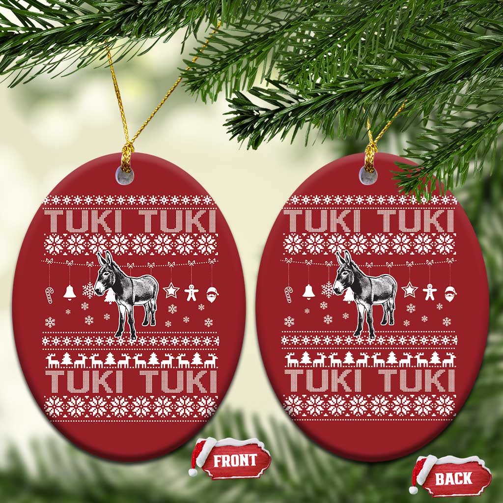Latin American Xmas Christmas Ornament Tuki Tuki Mi Burrito Latino Ugly Christmas TS02