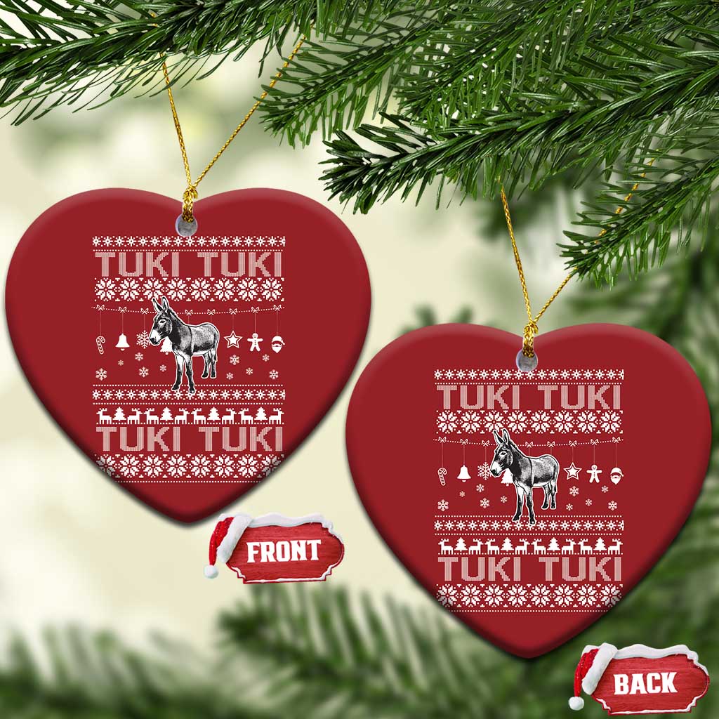 Latin American Xmas Christmas Ornament Tuki Tuki Mi Burrito Latino Ugly Christmas TS02