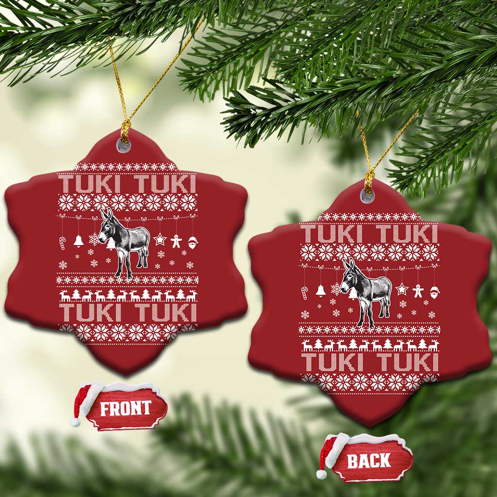 Latin American Xmas Christmas Ornament Tuki Tuki Mi Burrito Latino Ugly Christmas TS02