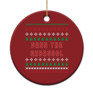 Pass The Gabagool Xmas Christmas Ornament Funny Italy Xmas Italian French Pork Lover Ugly Sweater TS02