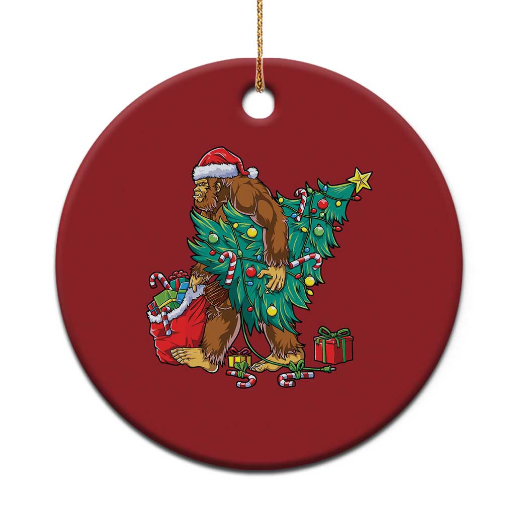 Bigfoot Xmas Tree Lights Christmas Ornament Sasquatch Lovers TS02