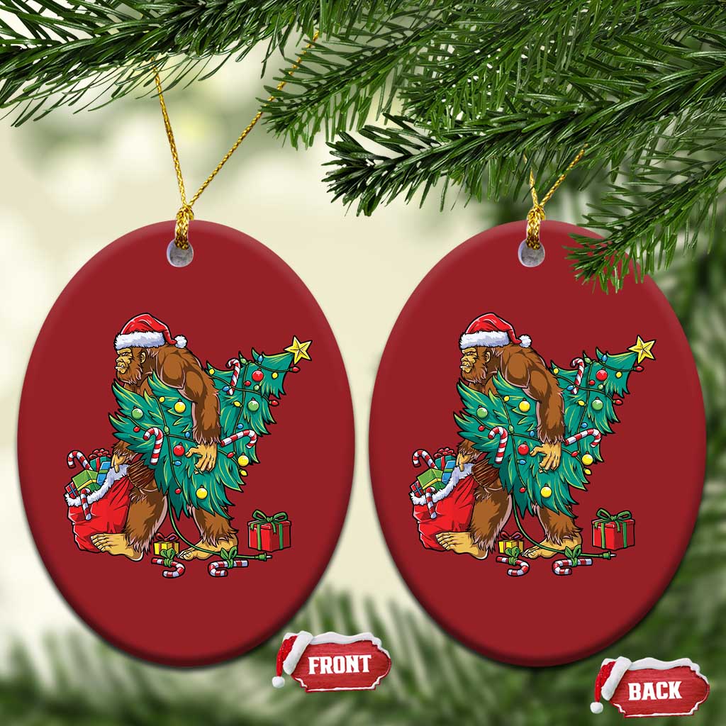 Bigfoot Xmas Tree Lights Christmas Ornament Sasquatch Lovers TS02