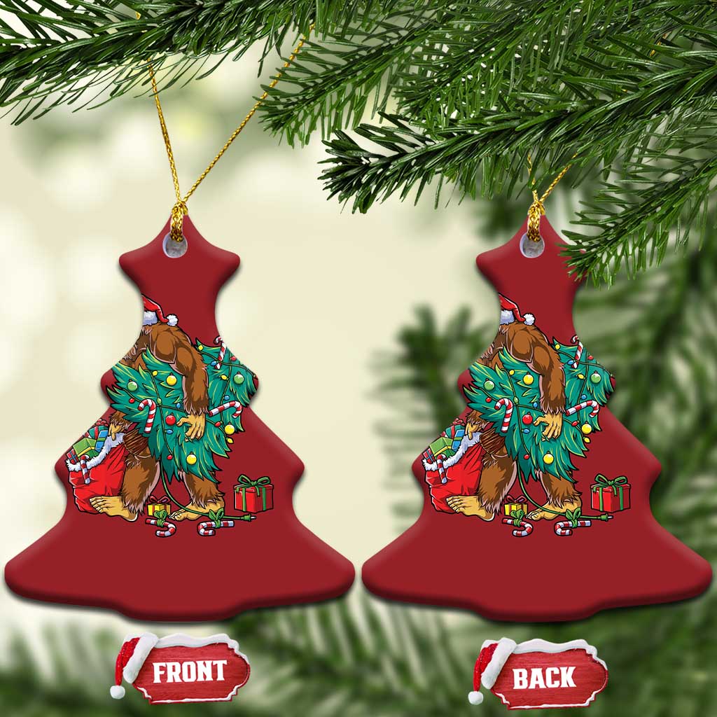 Bigfoot Xmas Tree Lights Christmas Ornament Sasquatch Lovers TS02
