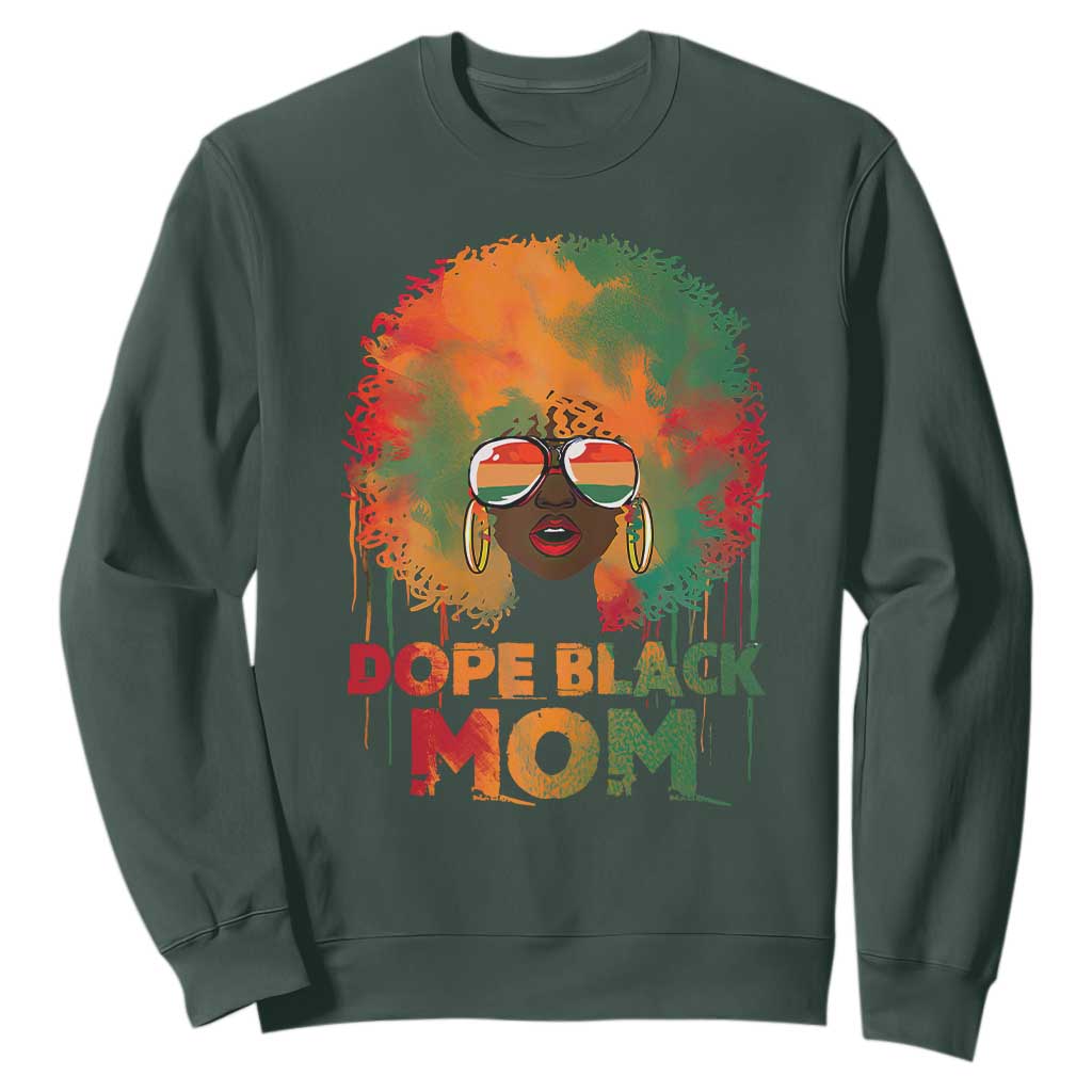 Dope Black Mom Sweatshirt Proud Afro Melanin Woman Mother's Day Gift TS02