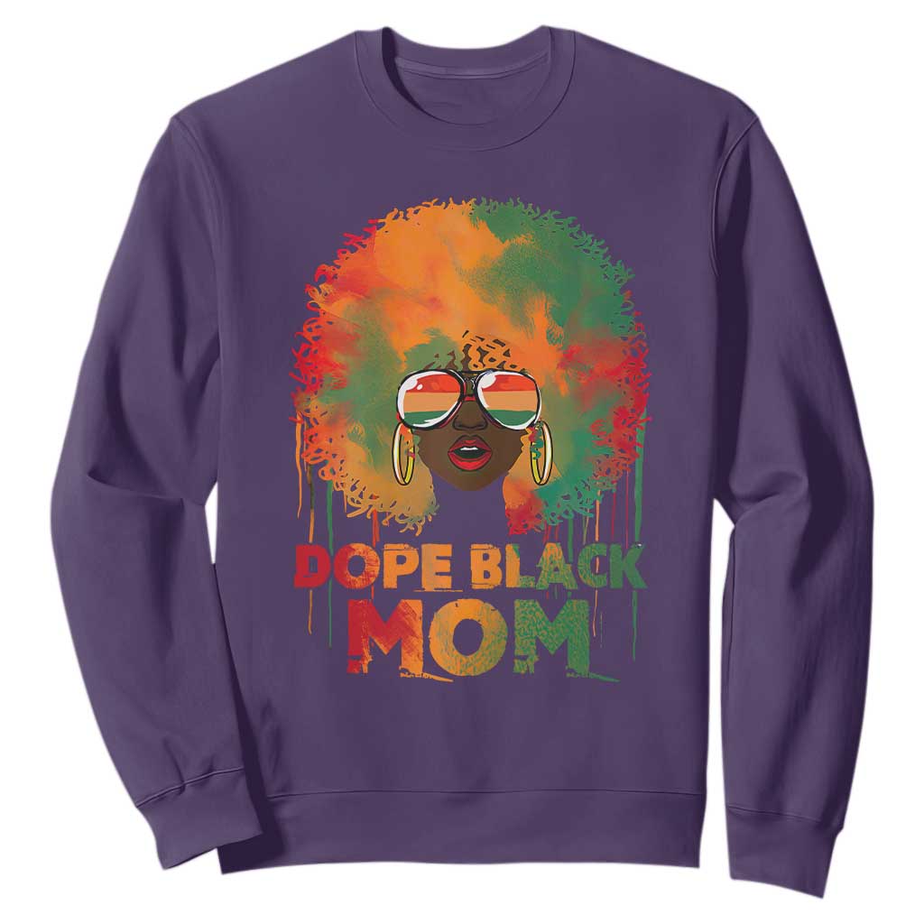 Dope Black Mom Sweatshirt Proud Afro Melanin Woman Mother's Day Gift TS02