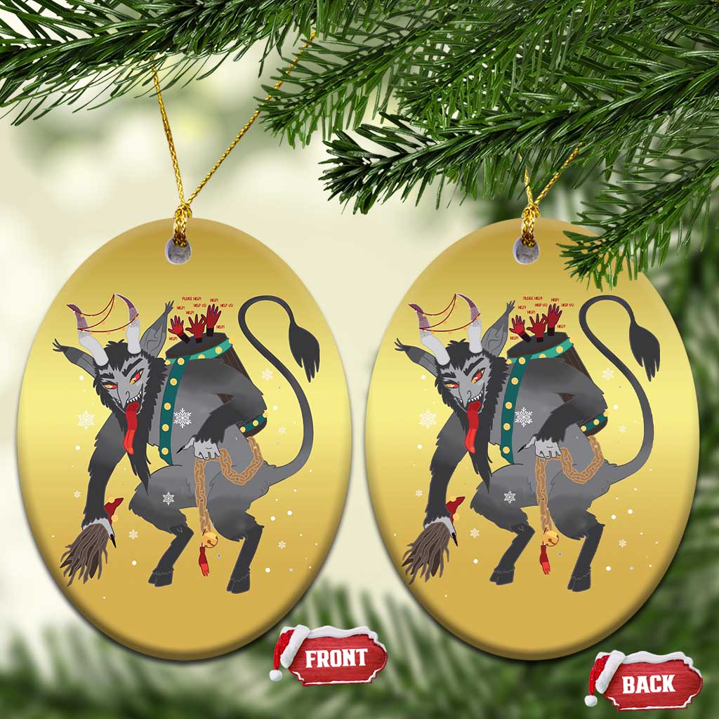 Xmas Merry Krampus Christmas Ornament Naughty Horror Evil Xmas Psychobilly TS02