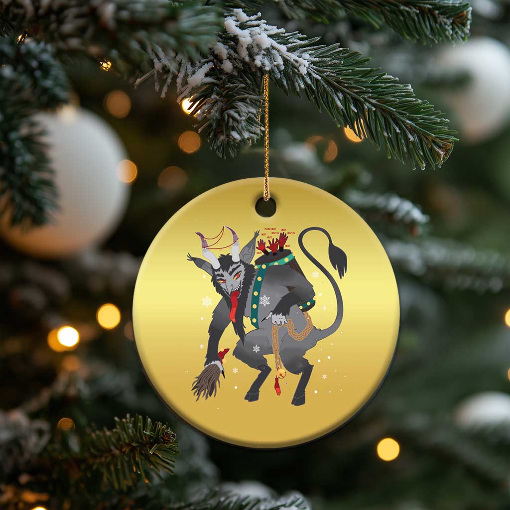 Xmas Merry Krampus Christmas Ornament Naughty Horror Evil Xmas Psychobilly TS02