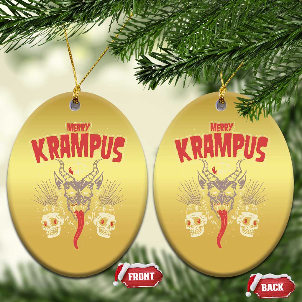 Merry Krampus Xmas Christmas Ornament Naughty Xmas Psychobilly Horror TS02